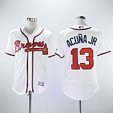 Braves 13 Ronald Acuna Jr. White Flexbase Stitched Baseball Jerseys,baseball caps,new era cap wholesale,wholesale hats